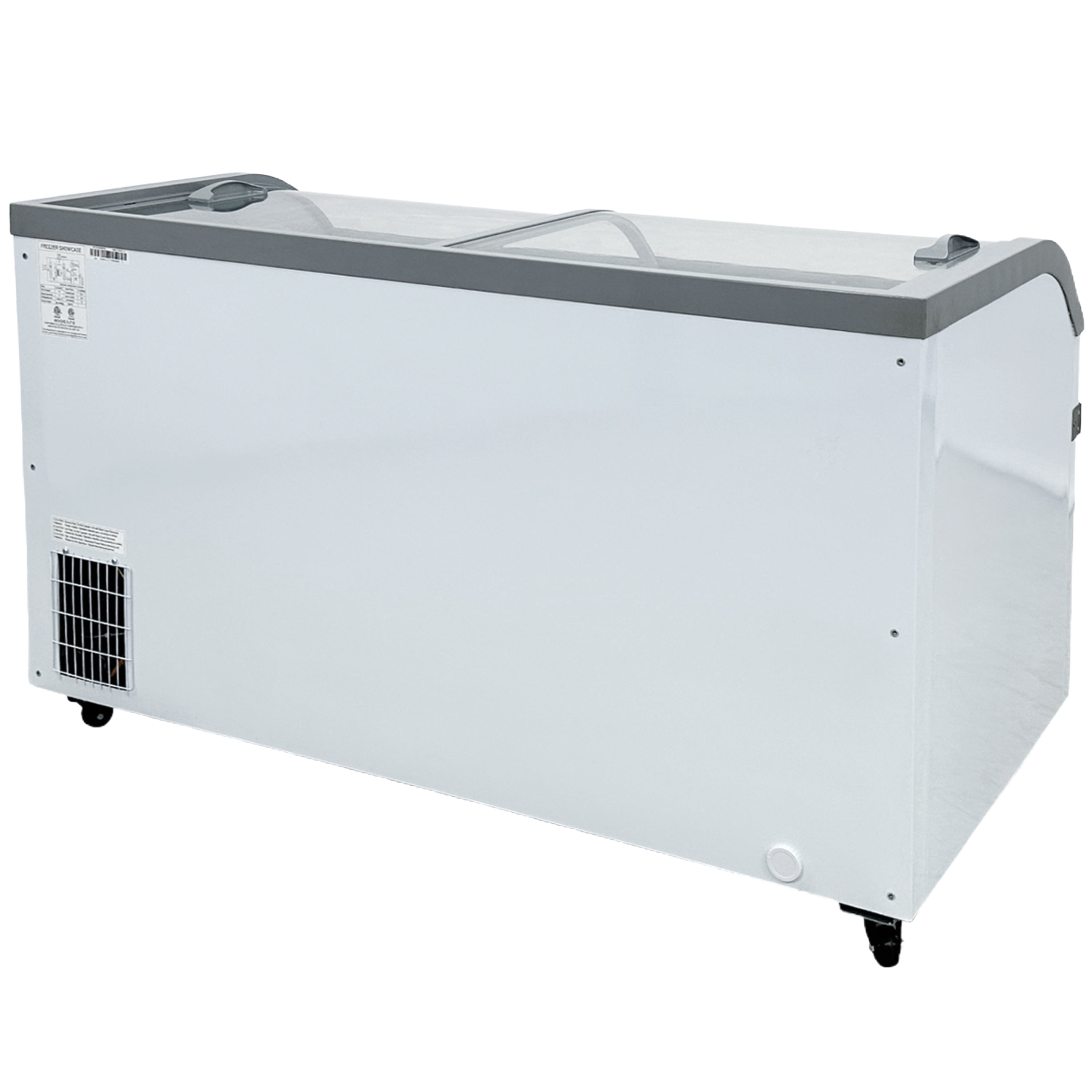 NSF 58 in. Grocery Freezer 13 Cu.Ft. Commercial Freezer Showcase Chest Freezer Display Merchandiser