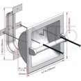 thumbnail image 3 of Stainless Steel Recessed Toilet Paper Holder-Wall Mounted Metal Recessed Tissue Roll Dispenser for Home Cabinet Bathroom Kitchen Commecial, 3 of 5