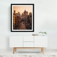 thumbnail image 3 of Sunset from the Manhattan Bridge 03 - Manhattan New York Photography City Street Photography Skyline Architecture Travel Poster Vintage Black Framed Wall Art Print 9 x 12 inches, 3 of 4