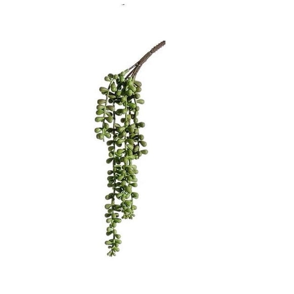 Allstate Floral & Craft CZ0410-GR 13 in. Soft String of Pearls Spray, Green - Pack of 12
