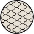 thumbnail image 2 of SAFAVIEH Cambridge Kevin Geometric Wool Area Rug, Ivory/Black, 6' x 6' Round, 2 of 7