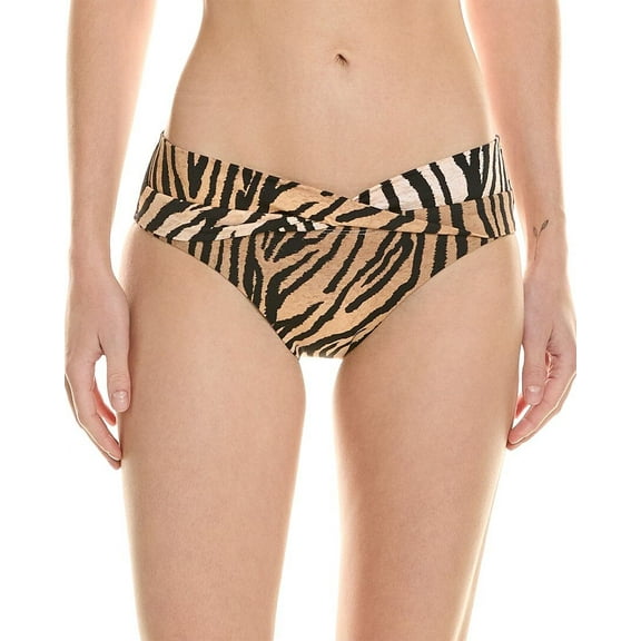 PQ Swim womens  Maya Modest Bikini Bottom, M, Brown