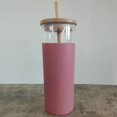 thumbnail image 2 of Lubelski 500ml Water Cup with Lid Shatterproof Glass Assorted Iced Coffee Tumbler Straw Bottle for Home, 2 of 3