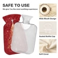 thumbnail image 4 of 2L Hot Water Bottle with Soft Velvet Cover PVC Hot Water Bag for Pain Relief Long-Lasting Warmth Red Christmas Tree, 4 of 8