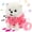 Pomeranian, variant on Konexial Walking Pomeranian Interactive Electronic Pet Dog Toy Remote Control Leash Animated Puppy Nodding Barking Wagging Tail Gifts for Toddlers Birthday, White, 10''