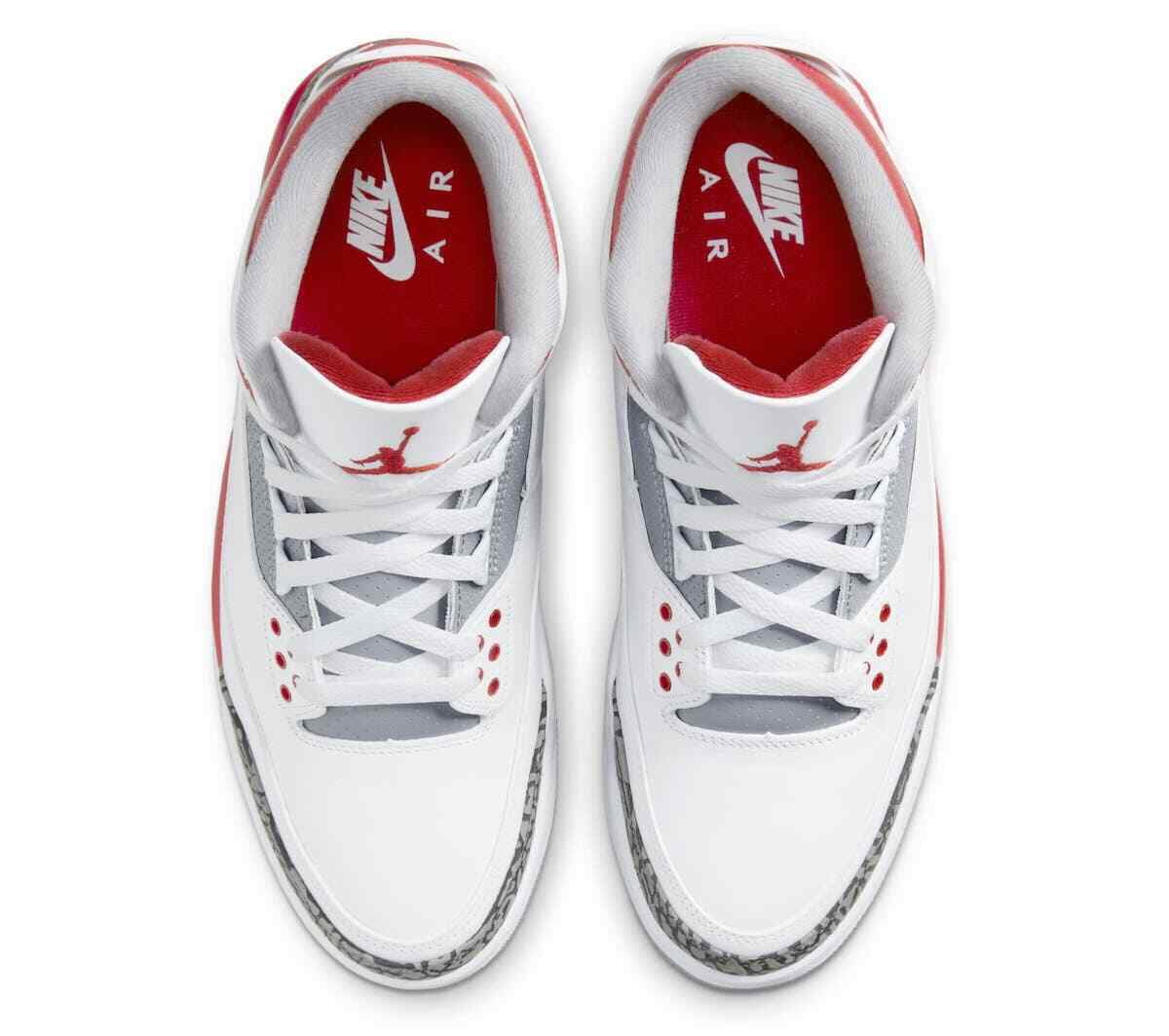 jordan 3 red laces
