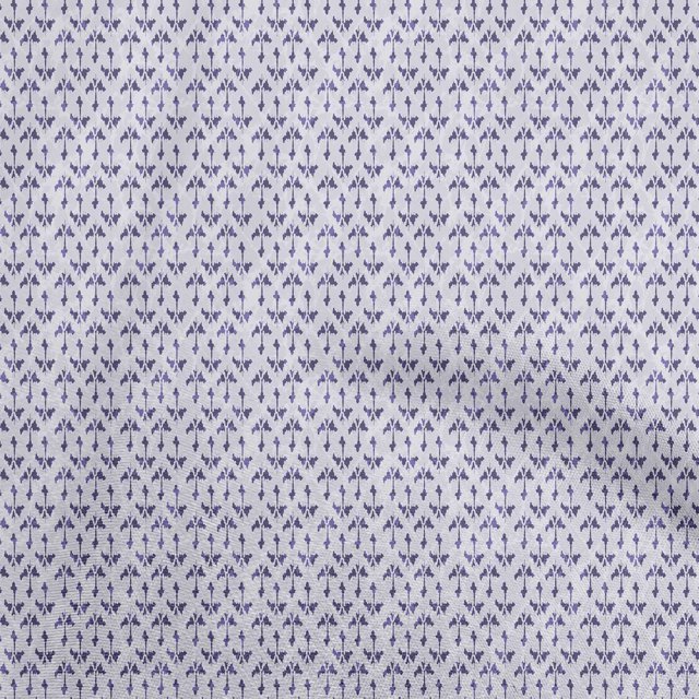 oneOone Polyester Spandex Violet Fabric Asian Dabu Sewing Material Print Fabric By The Yard 56 Inch Wide