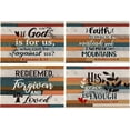 thumbnail image 1 of Christian Bible Verse Placemats Set of 4,Farmhouse Religious Christian Scripture Table Mats Place Mats for Kitchen Dining Table Decoration 12x18 Inch,Christian Home Decor, 1 of 5