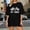 Black, variant on Graphic Tees for Women Elegant Everyday Wear Casual Printed Short Sleeve Round Neck T Shirt Top for Women Versatile Daily for Spring and Summer Red S