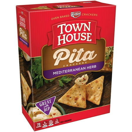 Keebler Town House Pita Mediterranean Herb Oven Baked Crackers, 9.5 oz