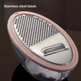 thumbnail image 6 of HomeDM Grinder Grater for kitchen - Cheese Grater Citrus Lemon Zester with Food Storage Container - Stainless Steel Grater for Hard Parmesan Ginger Vegetables Chocolate, 6 of 6