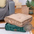 thumbnail image 5 of Dekorist Floor Cushion, Floor Pillow Thick Floor Seating, Comfortable Supportive, Quilted Soft Booster Seat Pad for Yoga Meditation, Cat and Dog bed, Yoga cushion, 22X5 inch, Light Brown, 5 of 6
