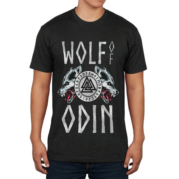 Old Glory Mens Wolf Of Odin Soft Short Sleeve Graphic T Shirt