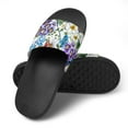 thumbnail image 4 of GZHJMY Stylish Slides for Women Men, Colourful Flower Bush Bird Soft Flexible Slip-on Sandals Slippers, 4 of 7