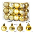 thumbnail image 3 of Christmas Balls Ornaments 24ct 1.18'' Shatterproof Xmas Tree Decorations Plastic Xmas Hanging Ornaments Hanging Bulbs Baubles Set for Christmas Holiday Party Decor Christmas Decorations, 3 of 4