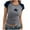 Dark Blue, variant on Kaemgyyd Going out Tops for Women Colorblock Short Sleeve Star T Shirts Crew Neck Slim Fitted Basic Tee Casual Cropped Streetwear