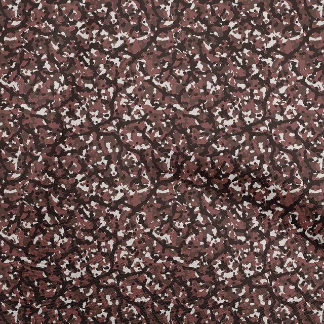 oneOone Cotton Poplin Brown Fabric Abstract Sewing Craft Projects Fabric Prints By Yard 42 Inch Wide