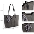 thumbnail image 4 of Tote Bag Montana West, monedero mediano con asa en la parte superior, gris, 4 of 6