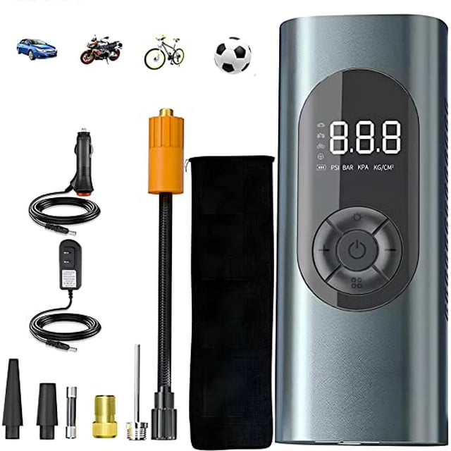Compresor de Aire Portatil - Inflador de llantas Para Auto de Coche Inteligente Inalámbrico 150PSI Pamolo Portátil