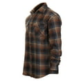 thumbnail image 3 of Gioberti Men's Plaid Checkered 100% Cotton Brushed Flannel Shirt, 3 of 5