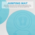 thumbnail image 3 of OULII Fitness Exercise Mat TPE Green 1Pack for Round Jump Rope Activities, 3 of 5
