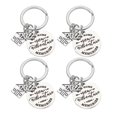 thumbnail image 2 of Housewarming Theme Keychain Organize Keys House Shape Silver 2.5x2.5x5cm 4Pcs, 2 of 4