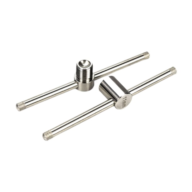 Herramienta de prensado de punta de taco de billar de acero inoxidable desmontable, práctica y resistente. 11mm
