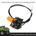thumbnail image 3 of Throttle Choke Lever & Cables Control Assembly AM136026 Fit for John Deere X500 X520 X540, 3 of 8
