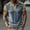 Gray, variant on YHAJDS Mens T-Shirts Short Sleeve Crewneck Color Block Button Down Casual Summer Top