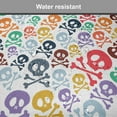 thumbnail image 6 of Skull Chair Seating Cushion, Halloween Themed Colorful Skulls and Crossbones Funny Cartoon Style Pattern Print, Soft Seat Pads for Office with Anti-slip Backing, 16"x16", Multicolor, by Ambesonne, 6 of 6