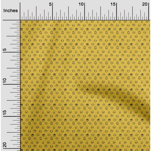 oneOone Cotton Jersey Yellow Fabric Owl Bird Sewing Fabric By The Yard Printed Diy Clothing Sewing Supplies 58 Inch Wide