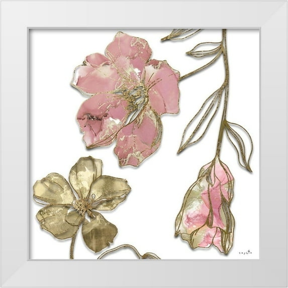 Sophie 6 15x15 White Modern Wood Framed Museum Art Print Titled - Muted Glam I
