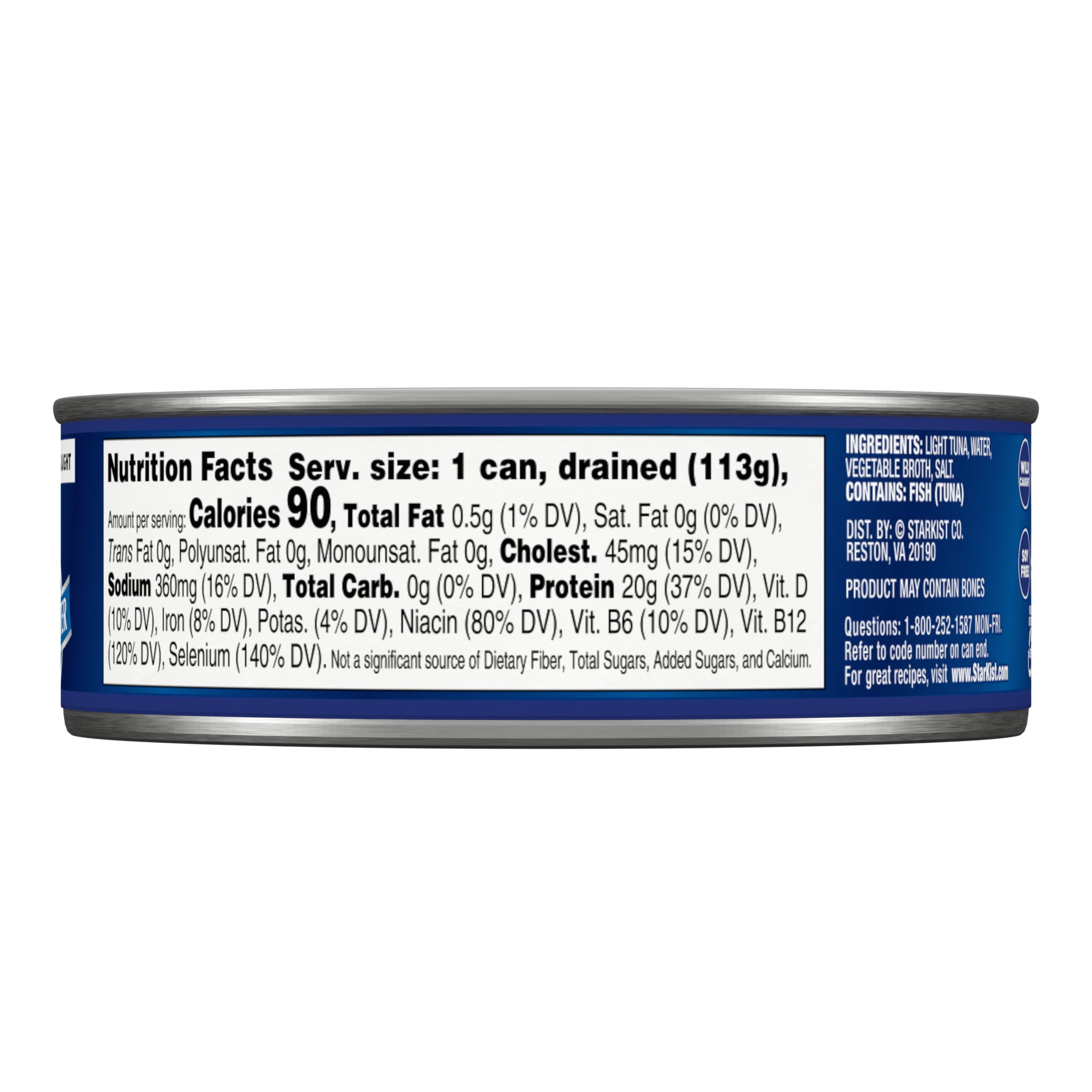 (3 pack) StarKist Chunk Light Tuna in Water, Wild Caught, 20g Protein, 5 oz Can