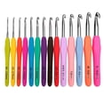 thumbnail image 2 of 14 Sizes Crochet Hooks Set,2.25mm(B)-10mm(N) Ergonomic Crochet Hooks with Case for Arthritic Hands,Extra Long Crochet Needles Zhivalor Manualidades para Niños, 2 of 8