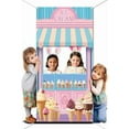 thumbnail image 2 of Ice Cream Shoppe Background Photo Door Banner Ice Cream Theme Large Fabric Photo Door Backdrop Props Decor Funny Ice Cream Face in Hole Photo Backdrop Party Supplies, 2 of 7