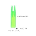 thumbnail image 2 of Phenofice 16Pcs Arrow Nocks Adjustable Eyewear Plastic Transparent Protection Hunting, 2 of 7