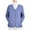 Blue [New Arrivals: Mix, Match & Save], variant on Women's Loose Fit Button Down V Neck Long Sleeve Jacket Shacket Top Blouse Casual Solid Color Work Office Fashion | CSEONE,Blue XL