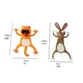 thumbnail image 2 of Cat+Rabbit Creative 3D Stereoscopic Animal Bookmark Funny Bookmark 2Pcs office supplies, 2X Animal Bookmarks Office&Craft&Stationery, Multi-color, 2 of 4