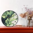thumbnail image 6 of Flowing Green Wall Clock Modern Small Clock Black Hands for Office, Home, Bedroom,School 9.84in, 6 of 11