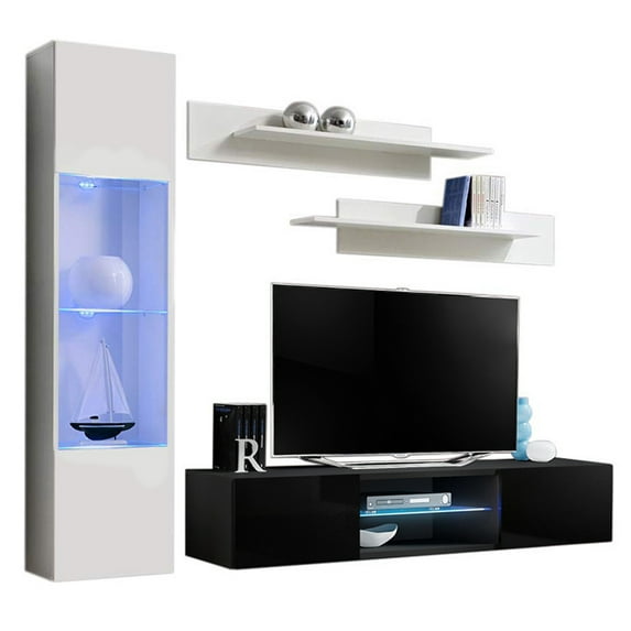 Fly G 33TV Wall Mounted Floating Modern Entertainment Center