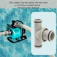 thumbnail image 4 of Pool Hose Adapter, Rubber Ring Anti Leakage T Shape Replacement Hose Adapter Multi Function  For Pool Maintaining, 4 of 6