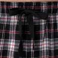thumbnail image 2 of Pantalón de pijama Fruit of the Loom de franela tejida con hilo para hombre, negro, 2 of 5