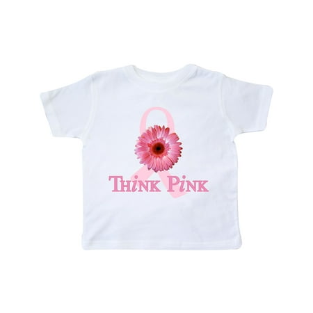 

Inktastic Think Pink Breast Cancer Gift Toddler Boy or Toddler Girl T-Shirt