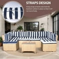 thumbnail image 2 of Outdoor Furniture Replacement Cushions, Water-Resistant Patio Cushions for 6-Seat Sectional Conversation Sets,14-Piece Patio Sectional Rattan Sofa Cushions Set, 2 of 5