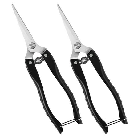Flower Shears Garden Pruning Scissors Heavy Duty Gardening Tools Stainless Steel 2 Pcs