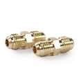 thumbnail image 4 of U.S. Solid 1/4 in Male Flare x 1/4 in Male Flare Brass Fitting Gas Union Connector Tube Coupler Pack of 2, 4 of 6