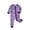 Light Purple, variant on Baby Long Sleeve Zip Up Footless Romper All Over Cute Cartoon Print Soft Stretch Knit One Piece Jumpsuit Elastic Sleep & Play Outfit Light Blue2 9M