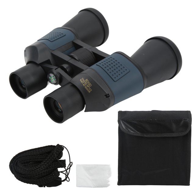 Binoculares 80X80 Binoculares de Gran Aumento de 48 mm con Recubrimiento de Iris Visión Nocturna Duraderos e Impermeables para Viajar
