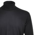 thumbnail image 2 of RAGMAN Suéter de Cuello Tortuga para Hombre - Manga Larga Básico Cuello Tortuga Regular Fit, Punto Simple, Color Sólido Negro 2XL (XX-Large), 2 of 3