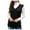 Black, variant on Womens Sweater Solid Cable Knitted Vest Loose Fit Vintage Sleeveless V Neck Trendy Outfits